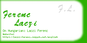 ferenc laczi business card